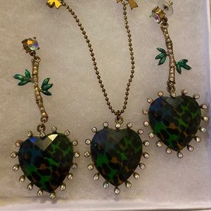 Betsey Johnson Necklace & Earrings
